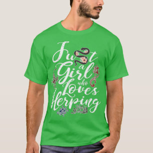 T-shirt Herpétologie Serpent Reptile Fille Herping Gecko