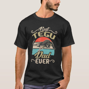T-shirt Herpétologiste Mens Tegu Lizard Reptile Meilleur R