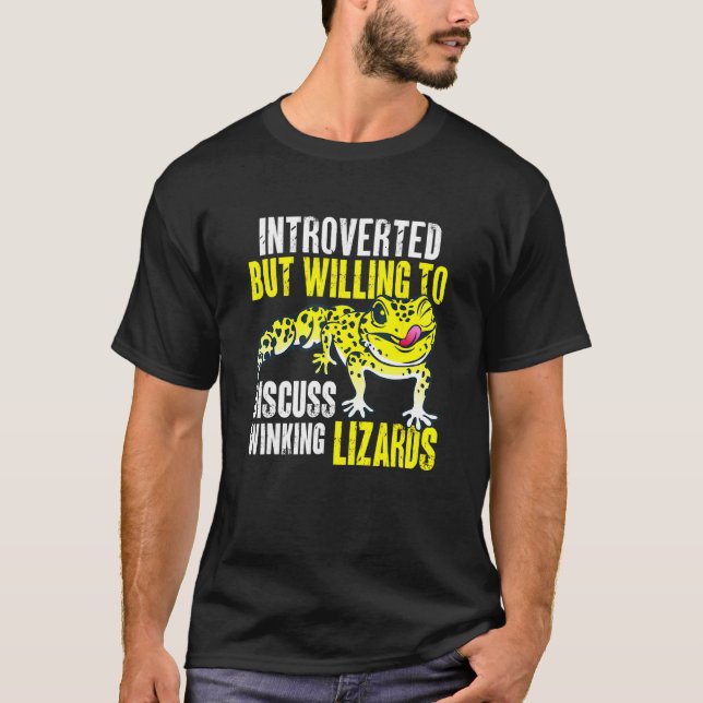 T-shirt Herpétologue Lézard Reptile Gecko Léopard 1 (Devant)