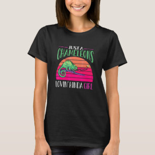 T-shirt Herpétologue Rétro Lézard Reptile Caméléon