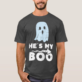 T-shirt Hes My Boo Cute Matching Couple Halloween