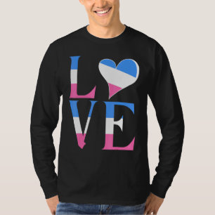 T-shirt Hétérosexuel Fierté Drapeau Amour Soutien Hommes F