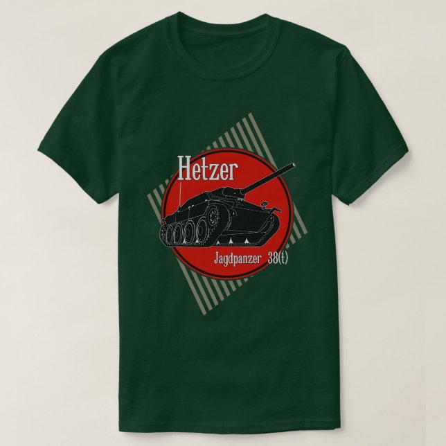 T-shirt Hetzer, destroyer-char allemand (Design devant)