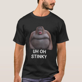 T-shirt Heu Oh Stinky Poop Dank mèmes Le Monke