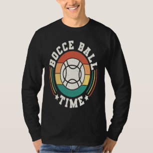 T-shirt Heure de boule de bocce Joueur de boule de bocce  