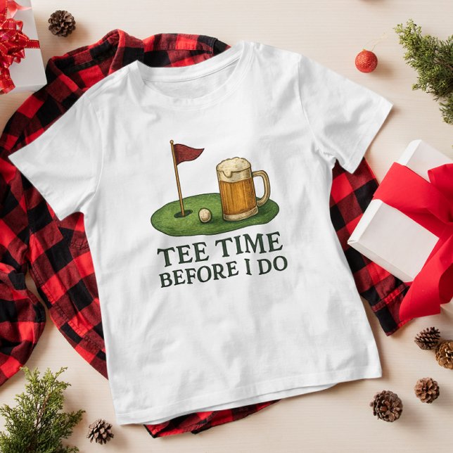 T-shirt Heure de départ de golf avant que je fasse l'enter (Créateur téléchargé)