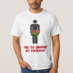 T-shirt Heure de dérouler mon paquet de Noël