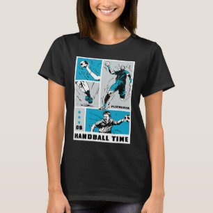 T-shirt Heure de handball Joueur Collage 1