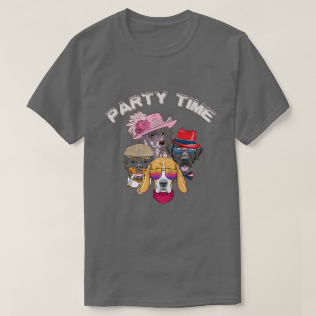 T-shirt Heure de la partie (Design devant)
