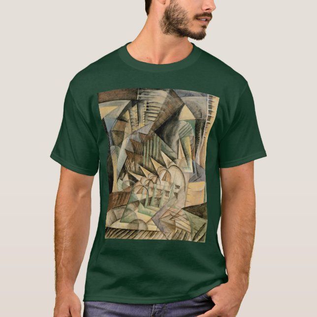 T-shirt Heure de pointe, New York par Max Weber, Cubisme V (Devant)
