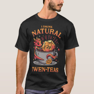 T-shirt Heure de thé D20 - Boisson de lecteur de rôle