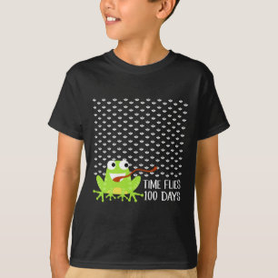 T-shirt Heure Des Mouches 100 Jours Grenouille Fun 100ème 