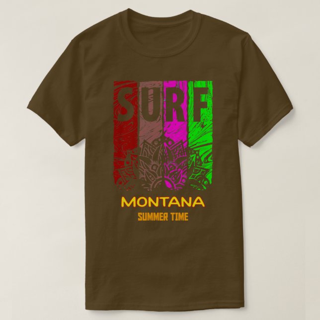 T-SHIRT HEURE D'ÉTÉ À MONTANA (Design devant)