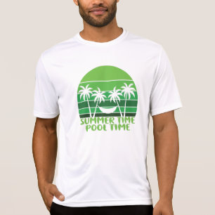 T-SHIRT HEURE D'ÉTÉ PISCINE.