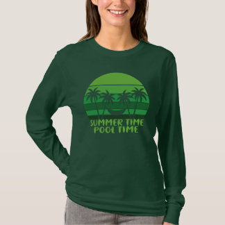 T-SHIRT HEURE D'ÉTÉ PISCINE.