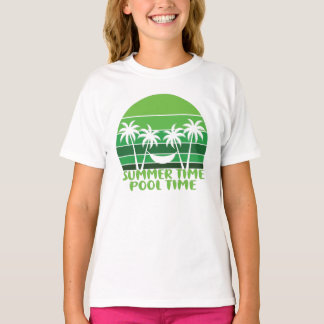 T-SHIRT HEURE D'ÉTÉ PISCINE.