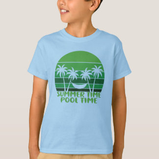 T-SHIRT HEURE D'ÉTÉ PISCINE.