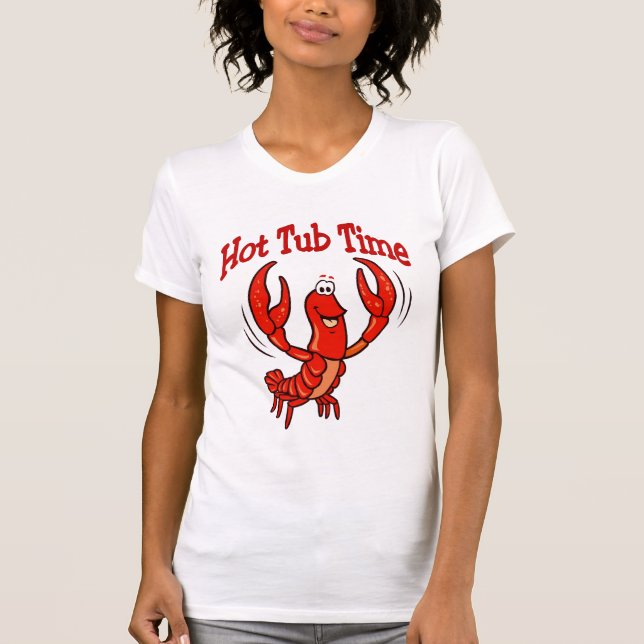 T-shirt Heure du bain à remous à la langouste (Devant)