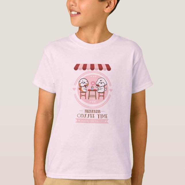 T-shirt Heure du café (Devant)