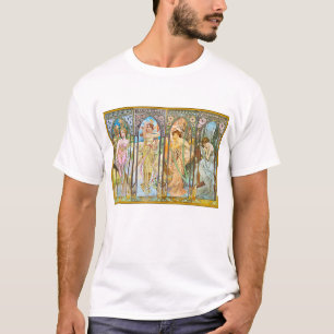 T-shirt Heure du jour, Alphonse Mucha