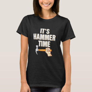 T-shirt Heure du marteau Charpentier professionnel Constru