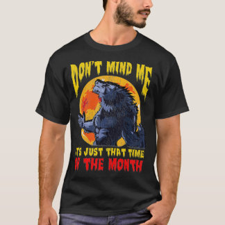 T-shirt Heure du mois Funny Werewolf