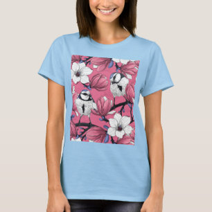 T-shirt Heure du printemps en rose