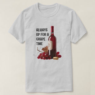 T-shirt Heure du vin rouge