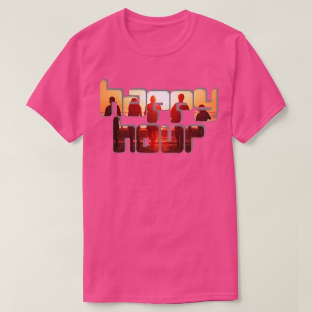T-shirt heure heureuse (Design devant)