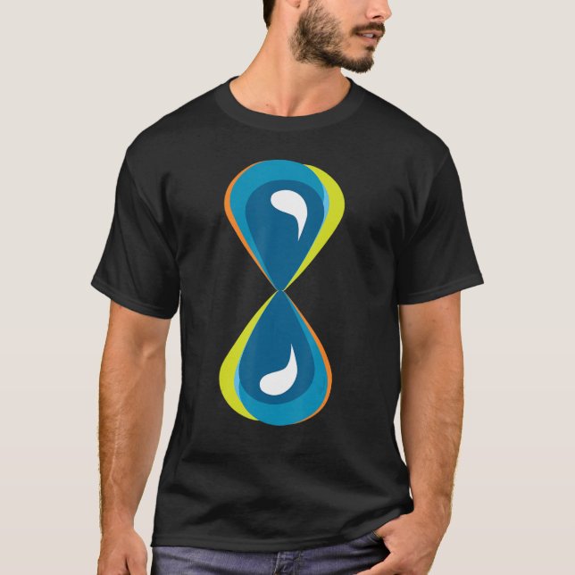 T-shirt Heure sablonneuse Heure Verre Eau (Devant)