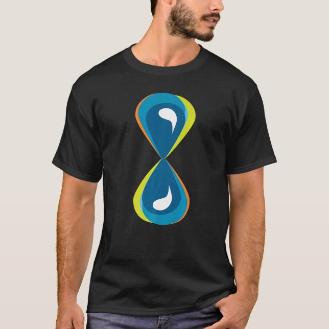 T-shirt Heure sablonneuse Heure Verre Eau (Devant)