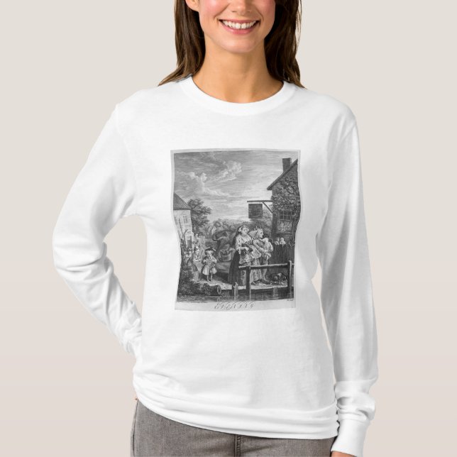 T-shirt Heures du jour, soirée, 1738 (Devant)