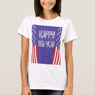 T-SHIRT HEUREUSE CHEMISE DE NOUVELLE ANNÉE DE FEMME USA
