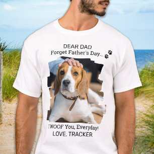T-shirt Heureuse Fête des pères Je t'ai lue Photo Chien 