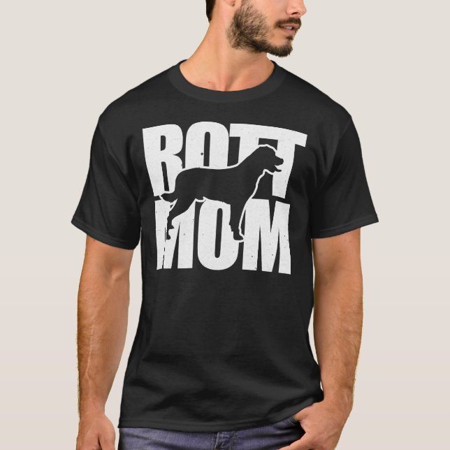 T-shirt Heureuse maman Rottweiler (Devant)