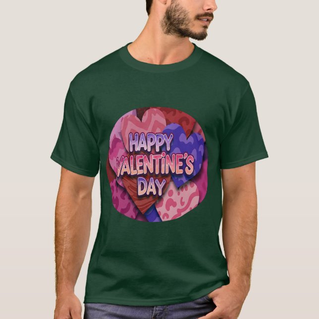 T-SHIRT HEUREUSE SAINTE-VALENTIN (Devant)