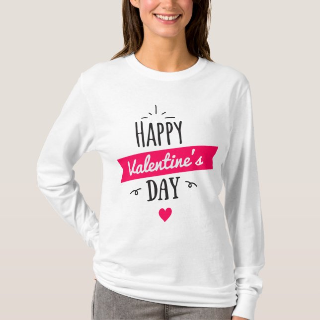 T-shirt Heureuse Sainte-Valentin (Devant)