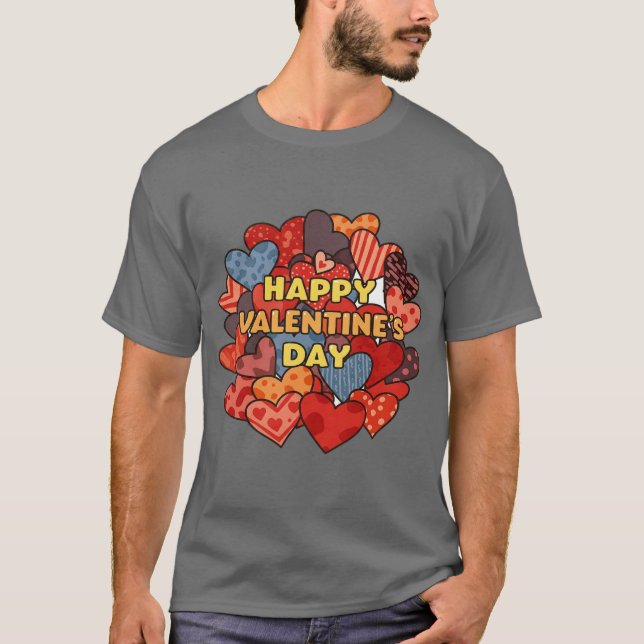T-SHIRT HEUREUSE SAINTE-VALENTIN (Devant)
