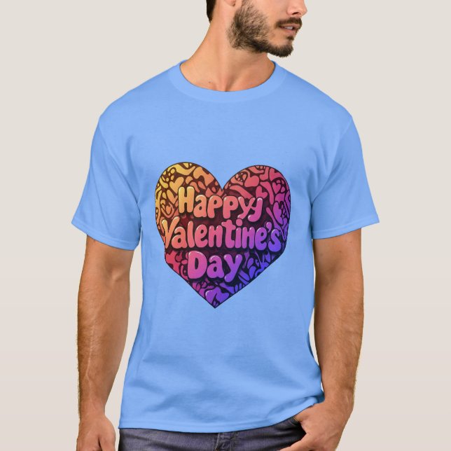 T-SHIRT HEUREUSE SAINTE-VALENTIN (Devant)