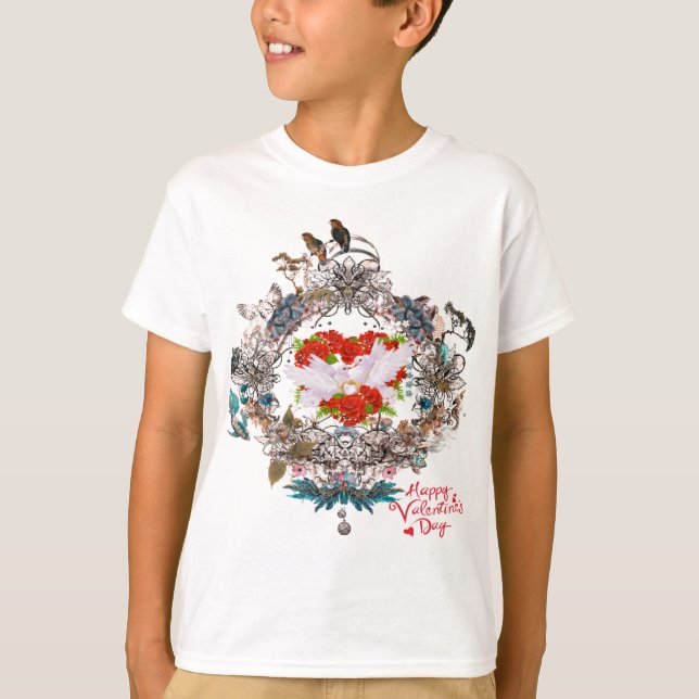 T-shirt Heureuse Sainte-Valentin (Devant)
