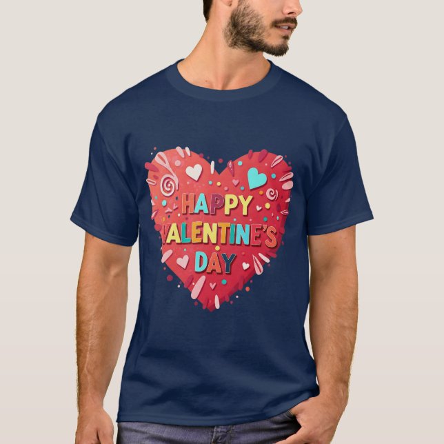 T-SHIRT HEUREUSE SAINTE-VALENTIN (Devant)