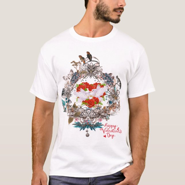 T-shirt Heureuse Sainte-Valentin (Devant)