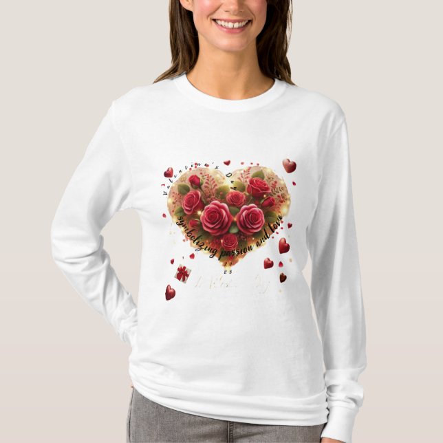 T-shirt Heureuse Sainte-Valentin (Devant)