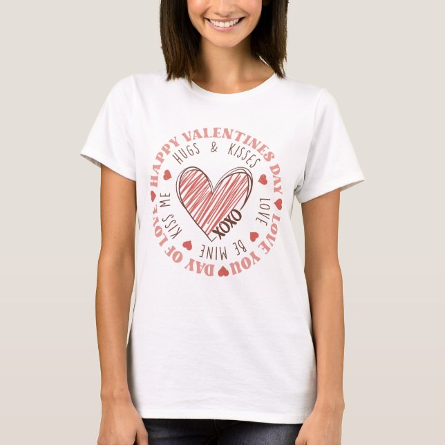 T-shirt Heureuse Sainte-Valentin (Devant)