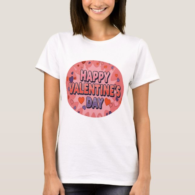 T-SHIRT HEUREUSE SAINTE-VALENTIN (Devant)