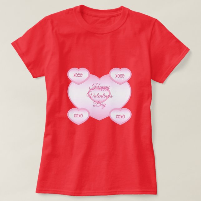 T-shirt Heureuse Sainte-Valentin (Design devant)