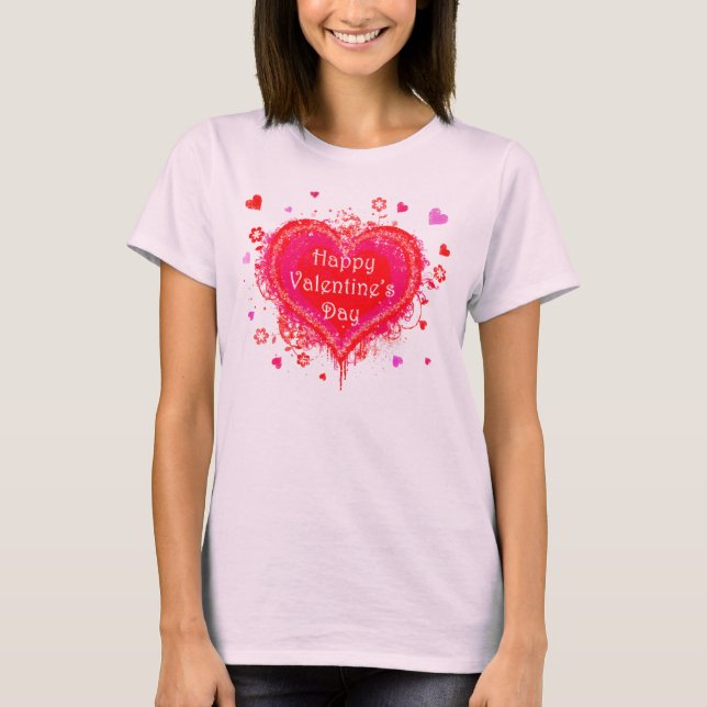 T-shirt Heureuse Sainte-Valentin (Devant)