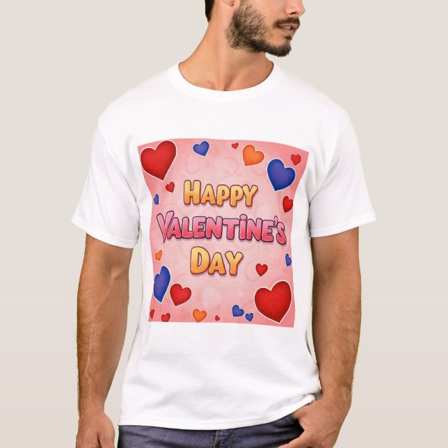 T-SHIRT HEUREUSE SAINTE-VALENTIN (Devant)