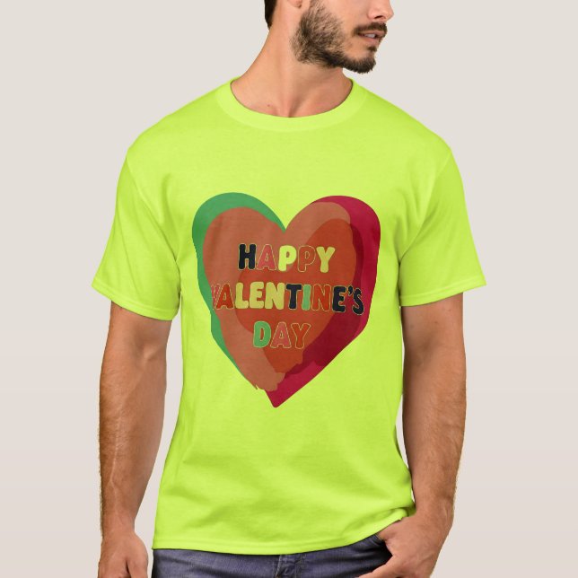 T-SHIRT HEUREUSE SAINTE-VALENTIN (Devant)