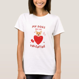 T-shirt Heureuse Sainte-Valentin 2024 - Drôle Chiens De Lo